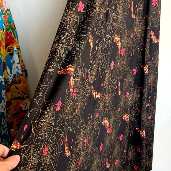 Wax Poetic Raquel Maxi Dress XXL Clarice  Death’s Head Moth Spiderweb Gothic - Picture 9 of 10